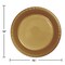 240/Case Bulk Glittering Gold Plastic Banquet Plates 10.25 inch
